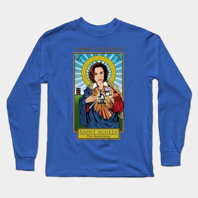 Saint Scully Long Sleeve T-Shirt by Pop Art Saints